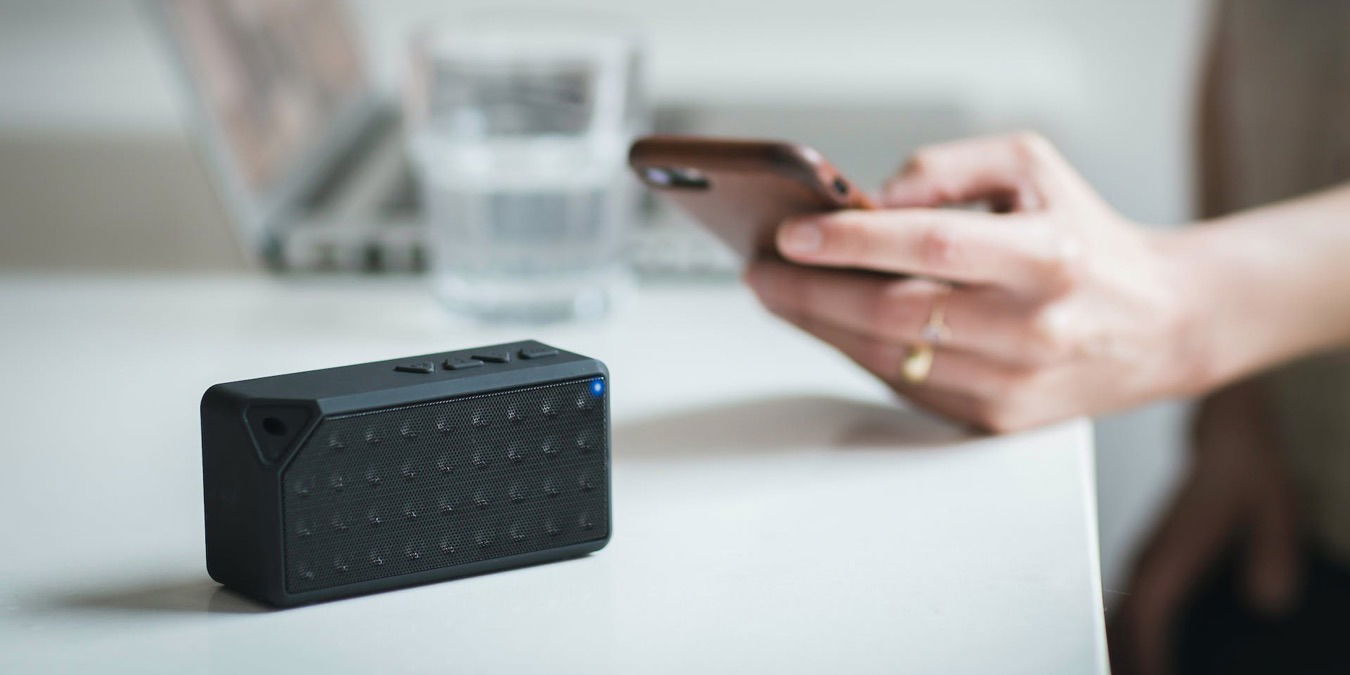 Bluetooth Speaker On A Desk