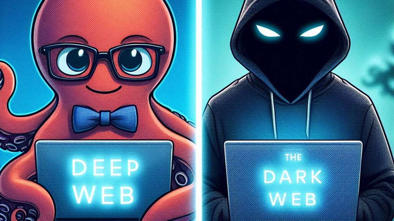 Featured Image comparing Deep Web vs. Dark Web.