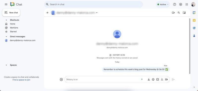 Google Chat App