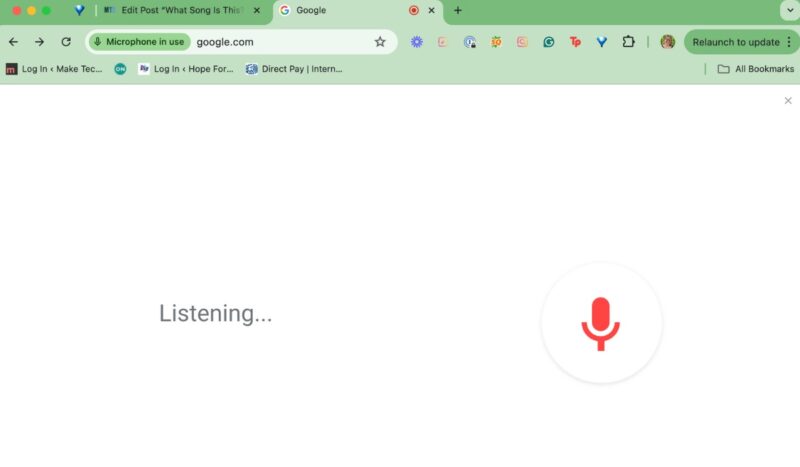 Google Song Search Listening