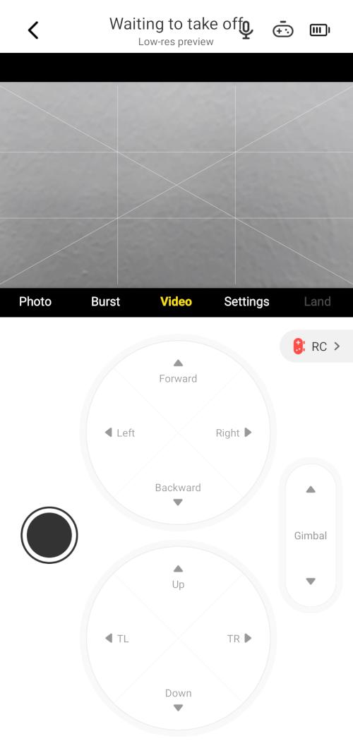 Hover X1 Mobile App Manual Control