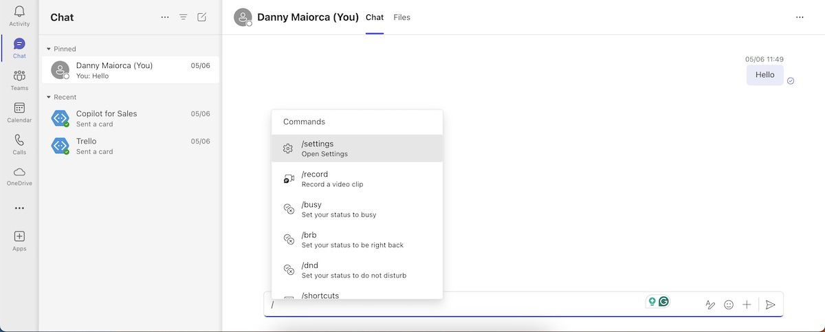 The Microsoft Teams App Interface