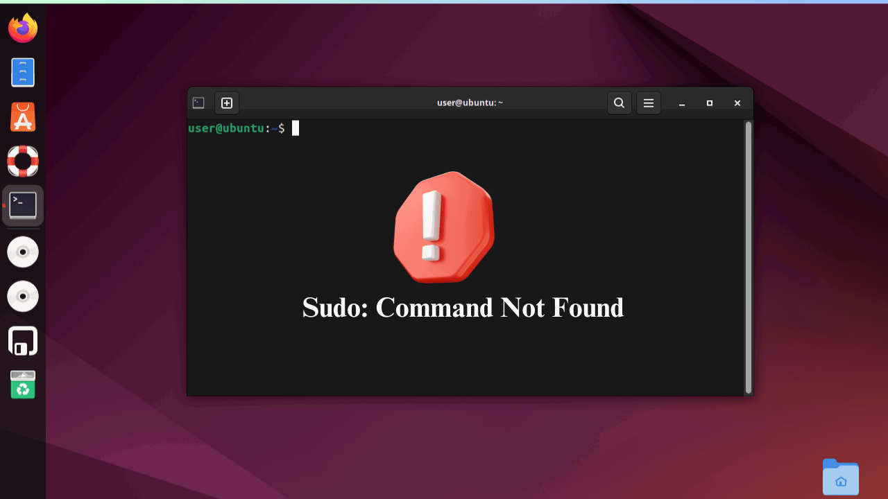 Sudo Command Not Found Error Feature